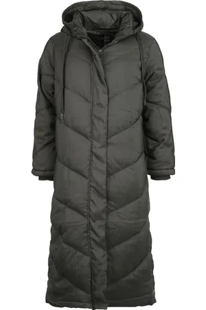 QED London Cappotti Rockabilly di - Chevron midi quilted coat - XS a L - Donna