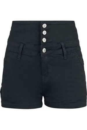 Forplay Hot Pants di - High Waist Denim Hot Pants - 28 a 40 - Donna