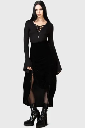 Killstar Gonna lunga Gothic di - Daldina Midi Skirt - XS a 4XL - Donna