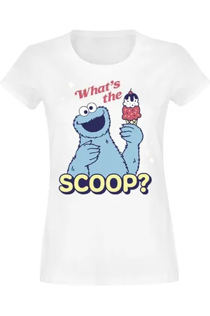 Sesamstraat T-Shirt di - Cookie Monster - Scoop - M a XXL - Donna