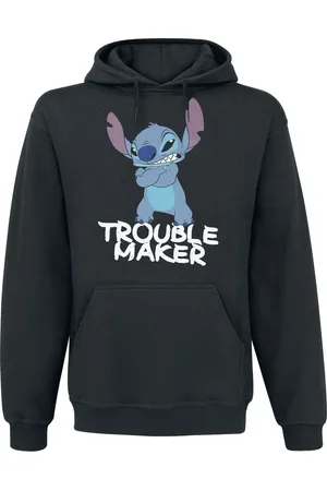 Disney Felpa con cappuccio Disney di - Stitch - Trouble Maker - S a XXL - Uomo