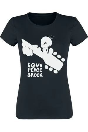 LOONEY TUNES T-Shirt di - Tweety - Love, Peace & Rock - S a XXL - Donna