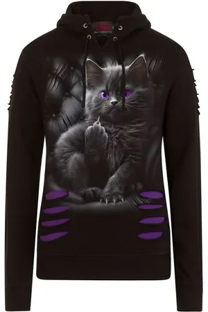 Spiral Felpa con cappuccio di - Cattitude - S a XXL - Donna