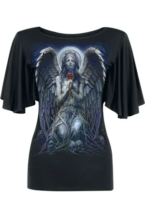 Spiral T-Shirt Gothic di - Grieving Angel - M a 3XL - Donna