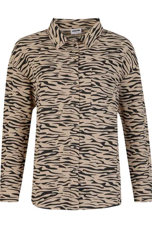 Noisy May Maglia Maniche Lunghe di - NMRIPPLE L/S OVERSIZED SHIRT WVN NOOS - XS a L - Donna