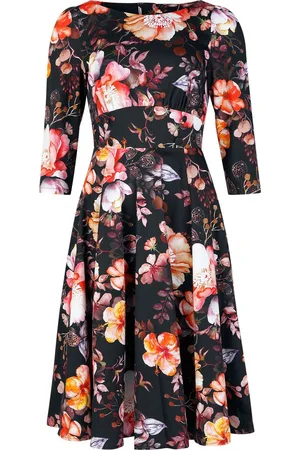 H&R London Abito media lunghezza Rockabilly di - Chloe Swing Dress - XS a M - Donna