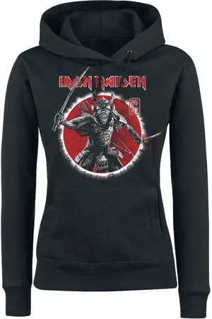 Iron Maiden Felpa con cappuccio di - Eddie Warrior - S a XXL - Donna