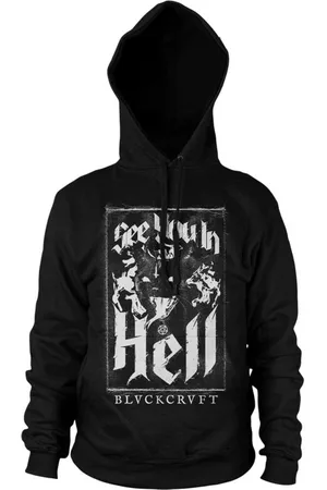 Blackcraft Cult Felpa con cappuccio Gothic di - See You In Hell Cat Hoodie - M a XXL - Uomo