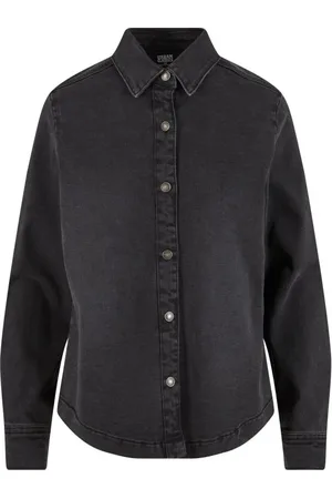 Urban classics Camicia Maniche Lunghe di - Ladies Denim Shirt - XS a XL - Donna