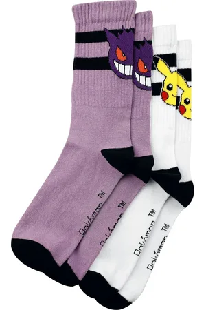Pokemon Calzini Gaming di - Gengar, Pikachu - EU 35-38 - Donna