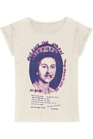 Sex Pistols T-Shirt di - God Save The Queen Lyrics - S a XXL - Donna