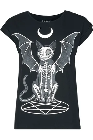 Gothicana T-Shirt Gothic di - Glow In The Dark T-Shirt - S a XXL - Donna