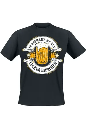 Fun Shirts T-Shirt Magliette Divertenti di - In Germany we say - Lecker Bierchen - M a 3XL - Uomo