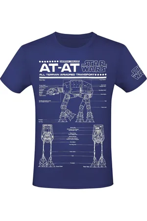 STAR WARS T-Shirt Disney di - AT-AT Schematic - S a XXL - Uomo