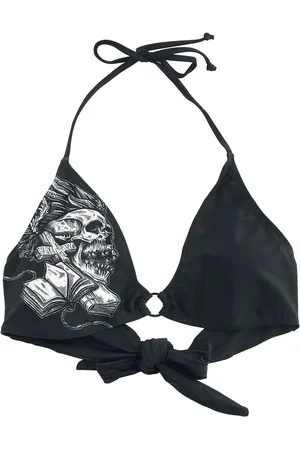 Rock Rebel Reggiseno bikini di - Bikini Top with Skull Print - S a XXL - Donna