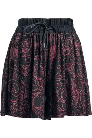 EMP Shorts di - Soft fabric shorts with red decorations - S a XXL - Donna