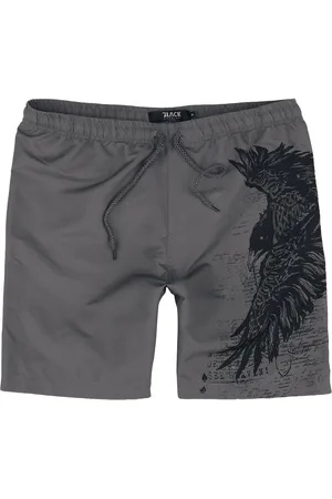 EMP Bermuda di - Swim Shorts with Raven Print - S a XXL - Uomo