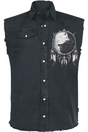 Spiral Camicia Maniche Corte di - Wolf Chi - M a 4XL - Uomo