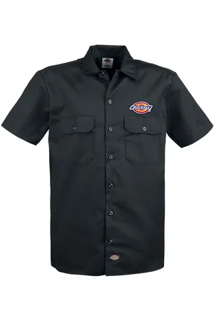 Dickies Camicia Maniche Corte Rockabilly di - Clintondale - S a XL - Uomo