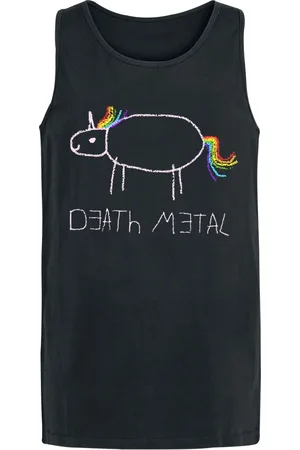 Fun Shirts Canotta Magliette Divertenti di - Death Metal - M a 3XL - Uomo