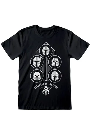 STAR WARS T-Shirt Disney di - The Mandalorian - Strength is Survival - S a XXL - Uomo