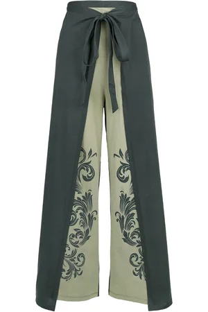 EMP Pantaloni di - Wrap Trousers with Ornaments - S-M a XXL-3XL - Donna