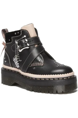 Dr. Martens Stivali di - Caitie Black+Powder Pink Nappa Lux+Ze You Velvet - EU36 a EU41 - Donna