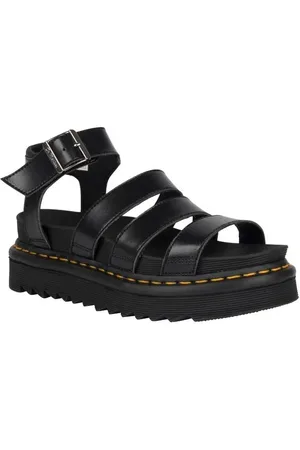 Dr. Martens Infradito di - V Blaire Sandal Black Felix Rub Off - EU36 a EU41 - Donna