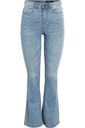 Noisy May Jeans di - NMSALLIE HW FLARE JEAN VI162LB FWD NOOS - W25L32 a W30L32 - Donna