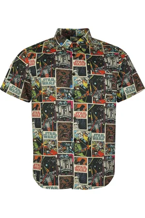 STAR WARS Camicia Maniche Corte Disney di - Retro Comic - M a XXL - Uomo