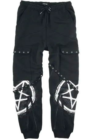 Gothicana Pantaloni Gothic di - Joggers with pockets and straps - S a 5XL - Uomo