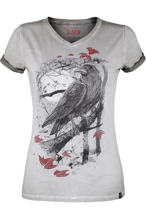 EMP T-Shirt di - T-shirt with Raven Print - XS a 5XL - Donna
