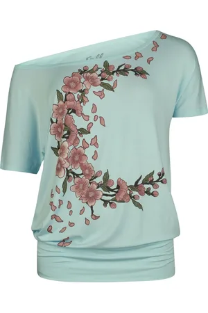Full Volume T-Shirt di - T-Shirt With Flower Spree - S a XXL - Donna