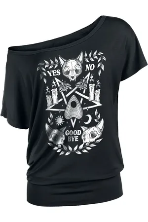 Gothicana T-Shirt Gothic di - T-Shirt with Pentagram - XS a 5XL - Donna