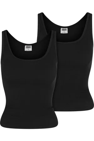 Urban classics Top di - Ladies Organic Basic Rib Vest 2-pack - L a XL - Donna