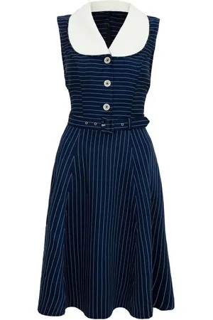 Hell Bunny Abito media lunghezza Rockabilly di - Costello Knee Dress - XS a 4XL - Donna