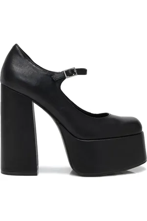 Koi Tacco alto Rockabilly di - Darkbloom Black Platform Heels - EU37 a EU41 - Donna