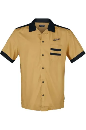 Chet Rock Camicia Maniche Corte Rockabilly di - Triumph Shirt - S a XXL - Uomo