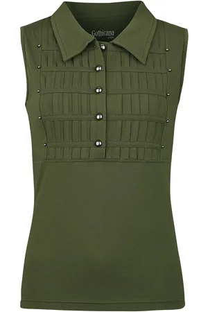 Gothicana Top Gothic di - Military style top - M a L - Donna
