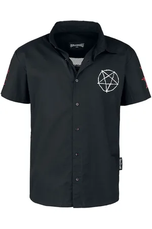 EMP Camicia Maniche Corte di - Shirt with transparent back - M a XL - Uomo