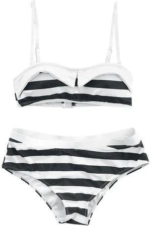 Pussy Deluxe Set bikini Rockabilly di - Big Party Stripes Bikini - XS a S - Donna
