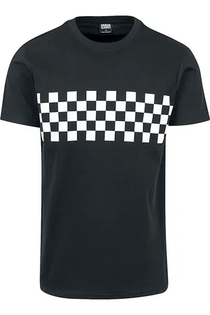 Urban classics T-Shirt di - Check Panel Tee - S a 5XL - Uomo