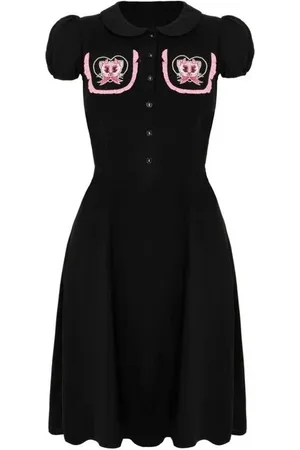 Hell Bunny Abito media lunghezza Rockabilly di - Not Into You Knee Dress - XS a XXL - Donna