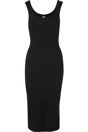 Urban classics Abito lungo di - Ladies Rib Top Dress - XS a 3XL - Donna