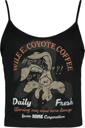 LOONEY TUNES Top di - Coyote - Coffee - L a 3XL - Donna