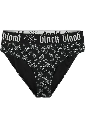 Gothicana Slip bikini Gothic di - Bikini briefs with Pentagram - S a XXL - Donna