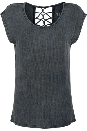 EMP T-Shirt di - T-Shirt with Decorative Bands at the Back - XS a XXL - Donna