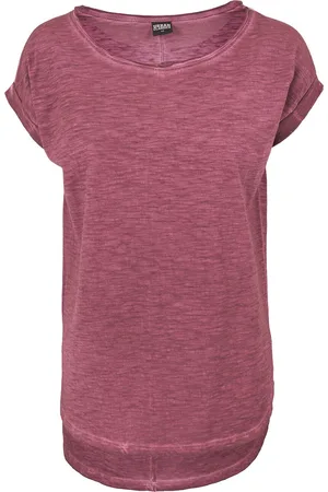 Urban classics T-Shirt di - Ladies Long Back Shaped Spray Dye Tee - XS a XL - Donna