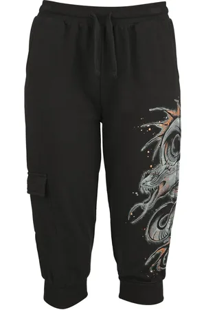 EMP Shorts di - Leisurewear shorts with large dragon print - S - Donna