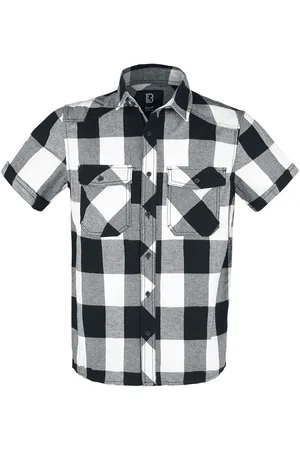 Brandit Camicia Maniche Corte di - Half-Sleeve Checked Shirt - M a XXL - Uomo